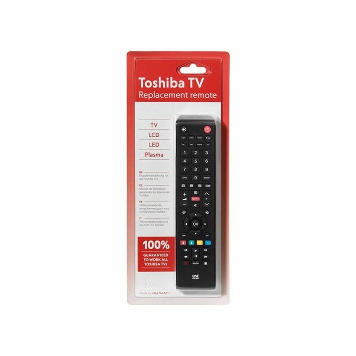 Universal Remote Control One For All Black